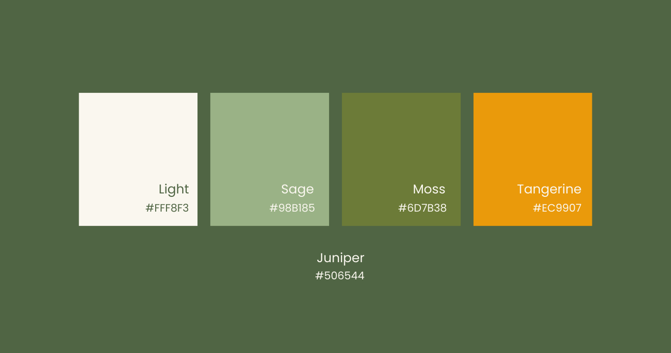 SEVEN color palette and typography